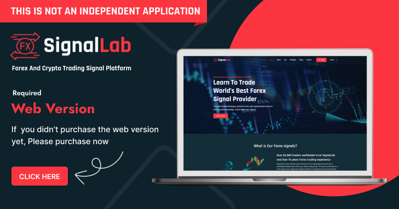 SignalLab - Forex And Crypto Trading Signal Flutter App - 1