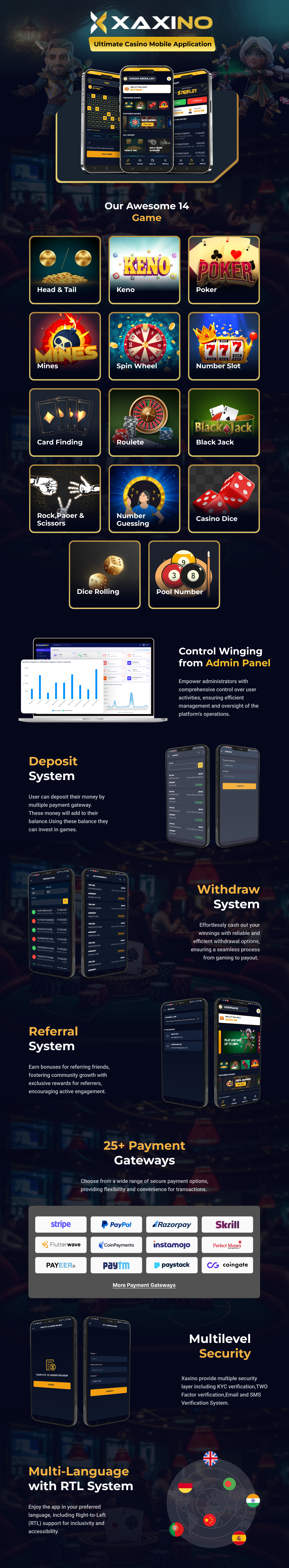 Xaxino - Ultimate Casino Mobile Application - 2